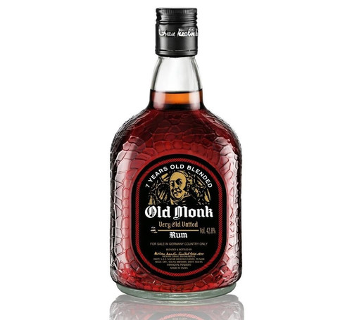 Old Monk 7 Year Old Vatted Rum 40% ABV | 12 X 70cl Bottle | UK - View #8
