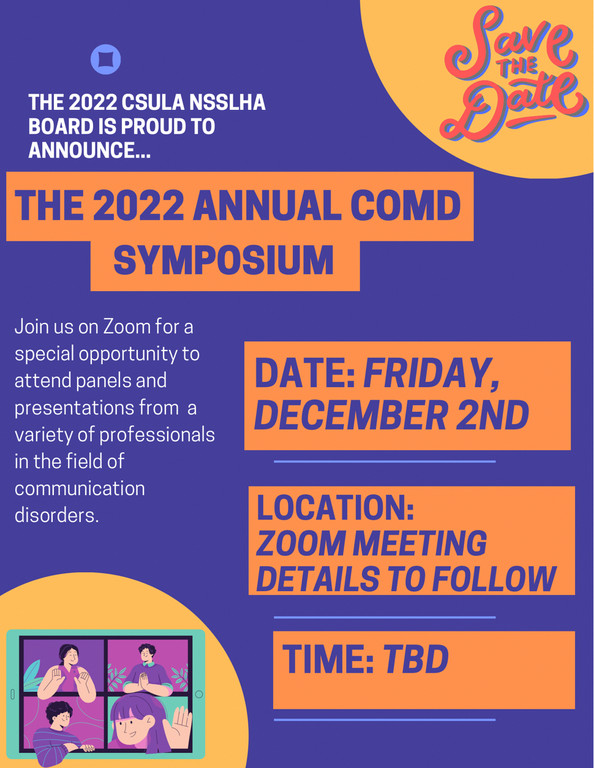 Upcoming Events Calendar CSULA NSSLHA Chapter