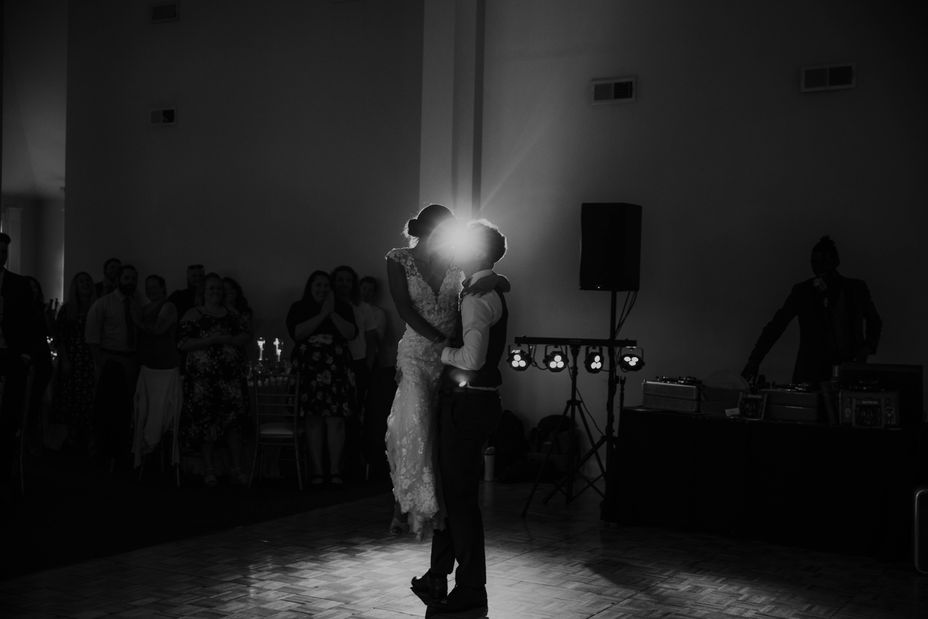 Couple first dance