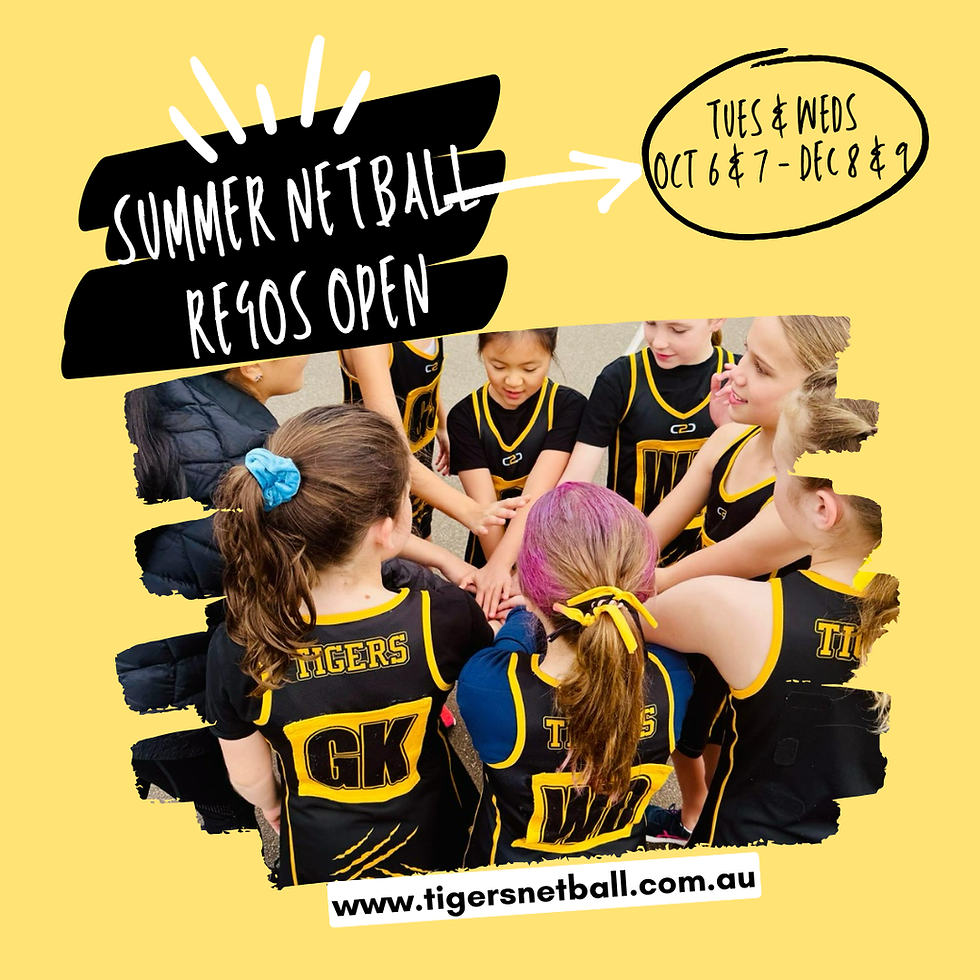 2026 SUMMER NETBALL REGOS OPEN