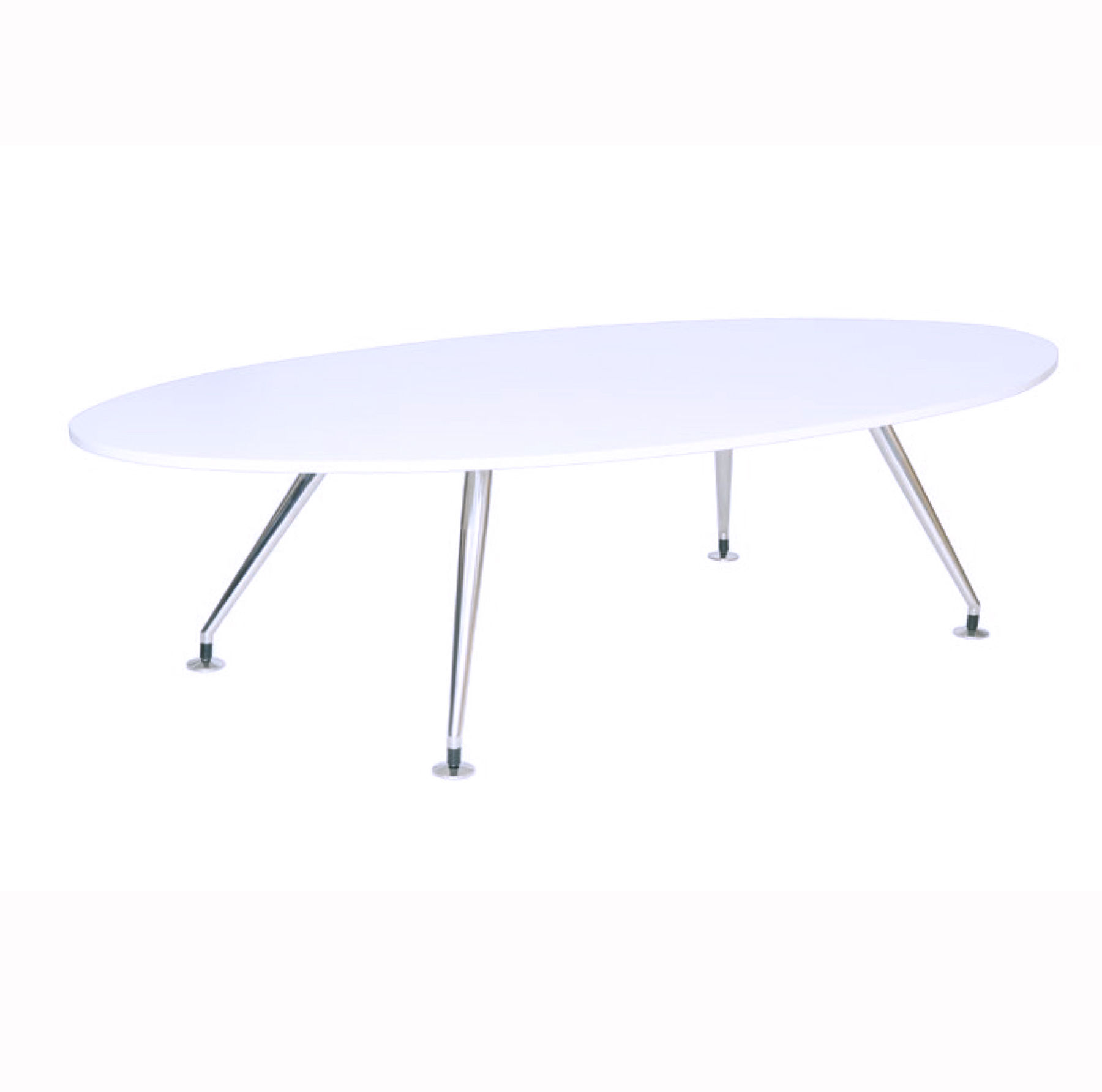 White Range Oval Boardroom Table