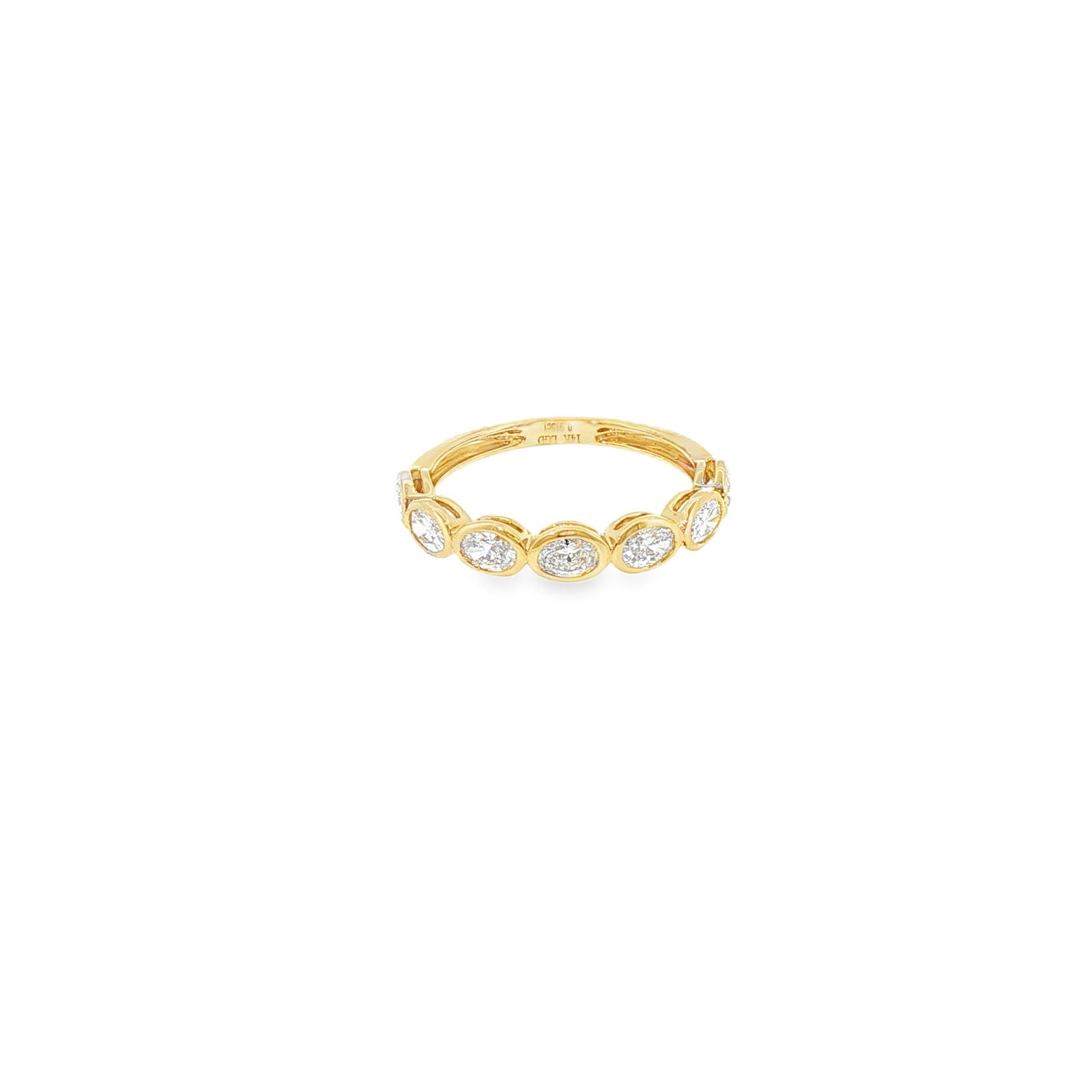 Oval Radiance Half-Eternity Ring