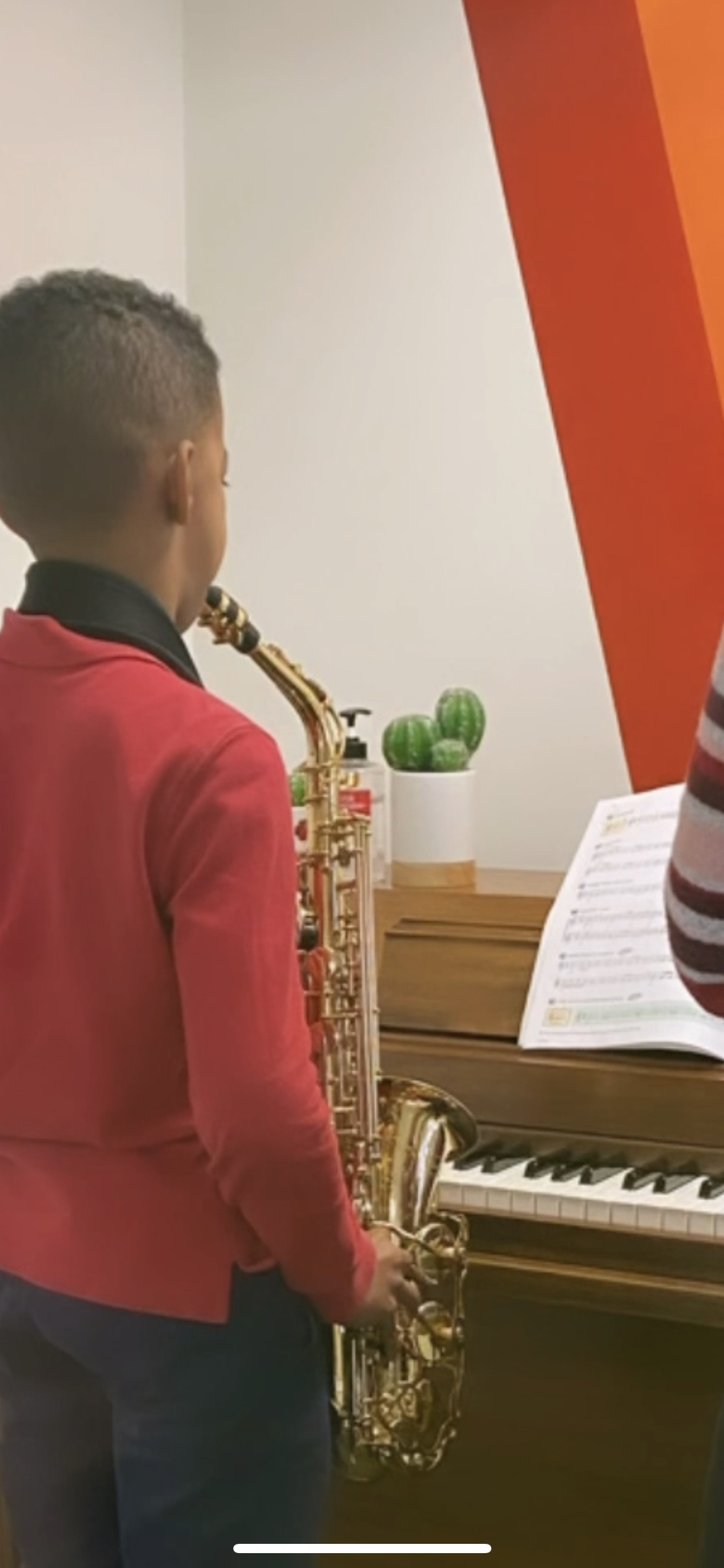 Saxophone lesson