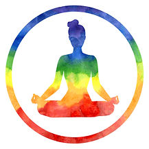 Sihouette of person meditating