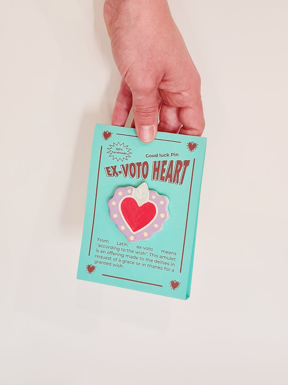 Thumbnail: EX-VOTO HEART ceramic pin