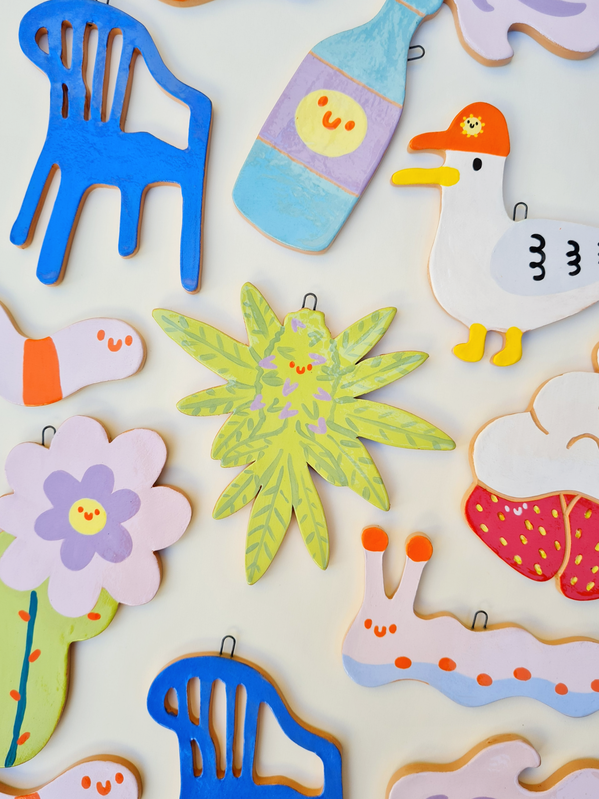 Happy Hemp Ceramic Wall Art