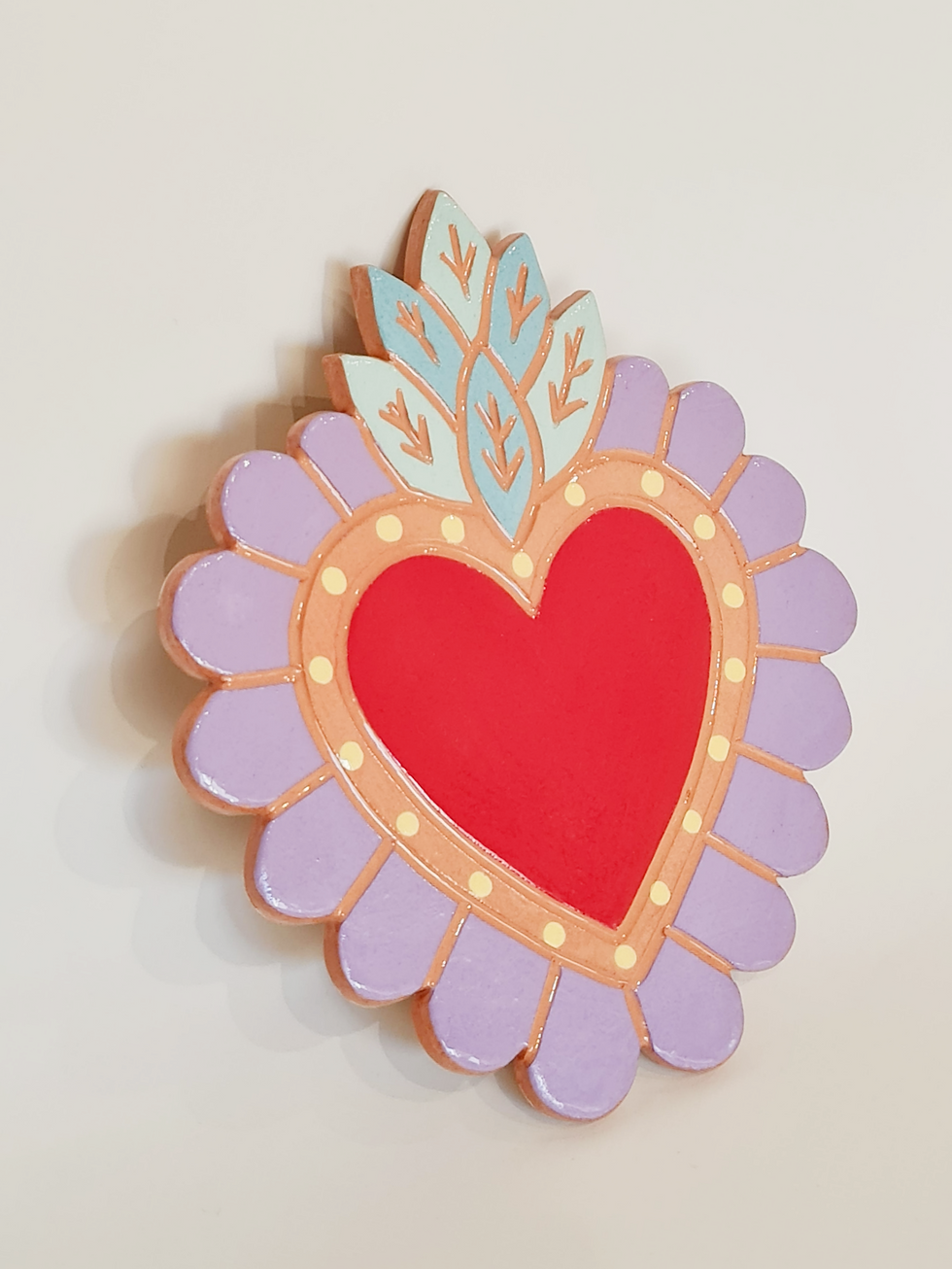 Thumbnail: EX VOTO heart ceramic wall art