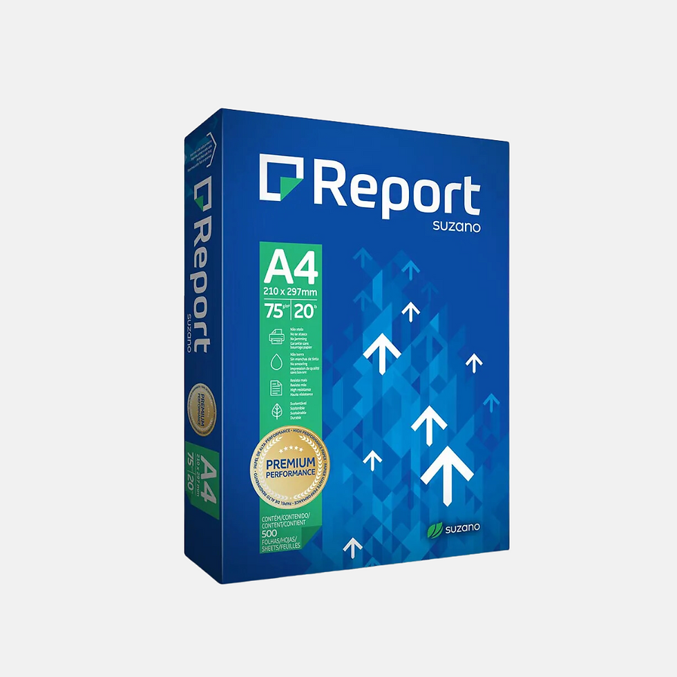 Papel sulfite A4 75g Branco Report Premium