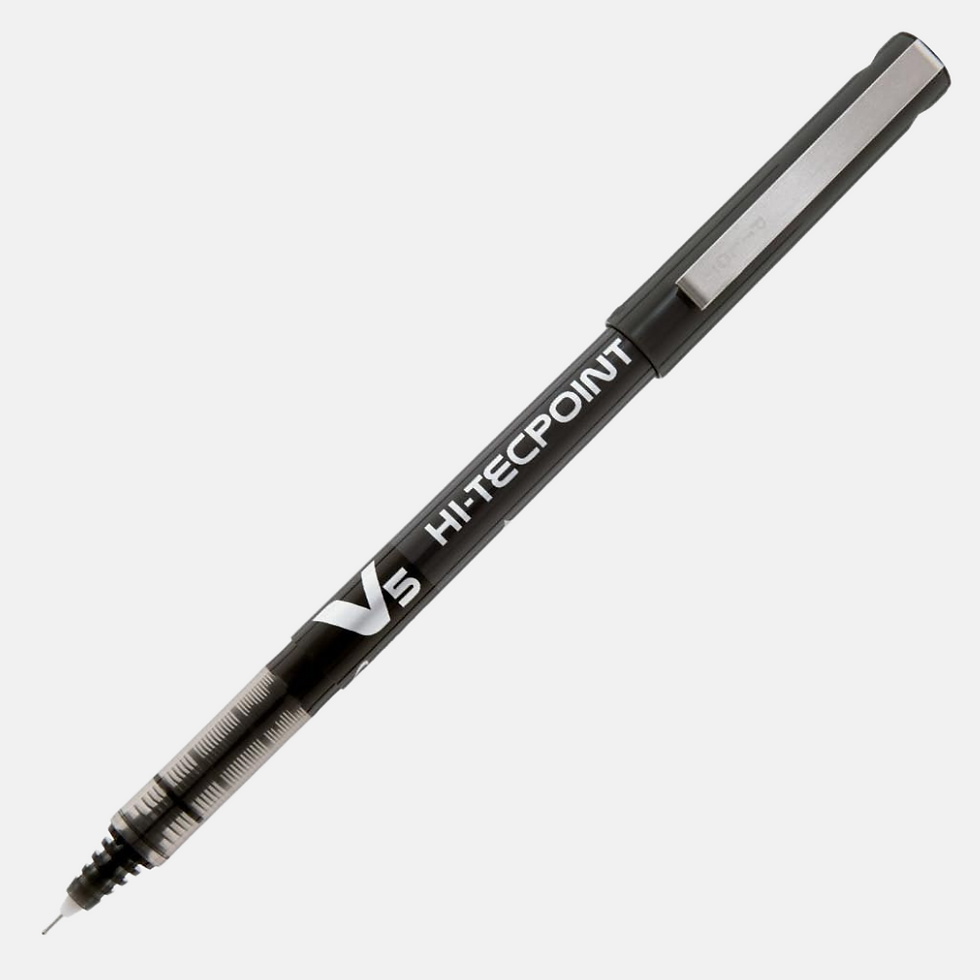 Caneta roller ball V5 Hi-Techpoint Pilot 0.5mm ultra fina