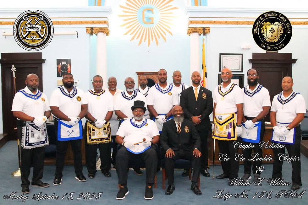 Building Bridges in the Community: Eta Eta Lambda Visits William T. Wallace Lodge No. 134, PHA