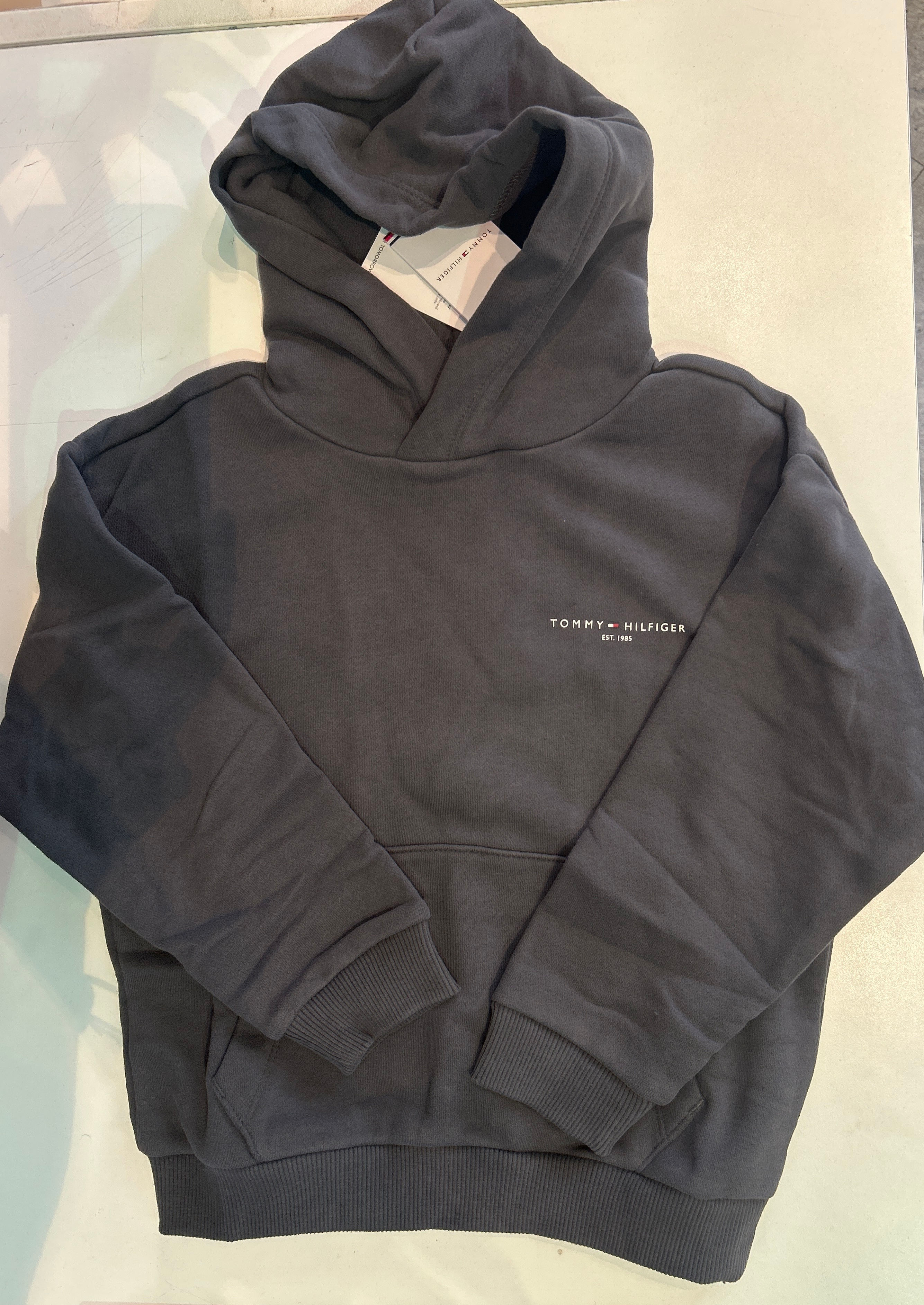 FELPA CAPPUCCIO ANTRACITE TOMMY HILFIGER 