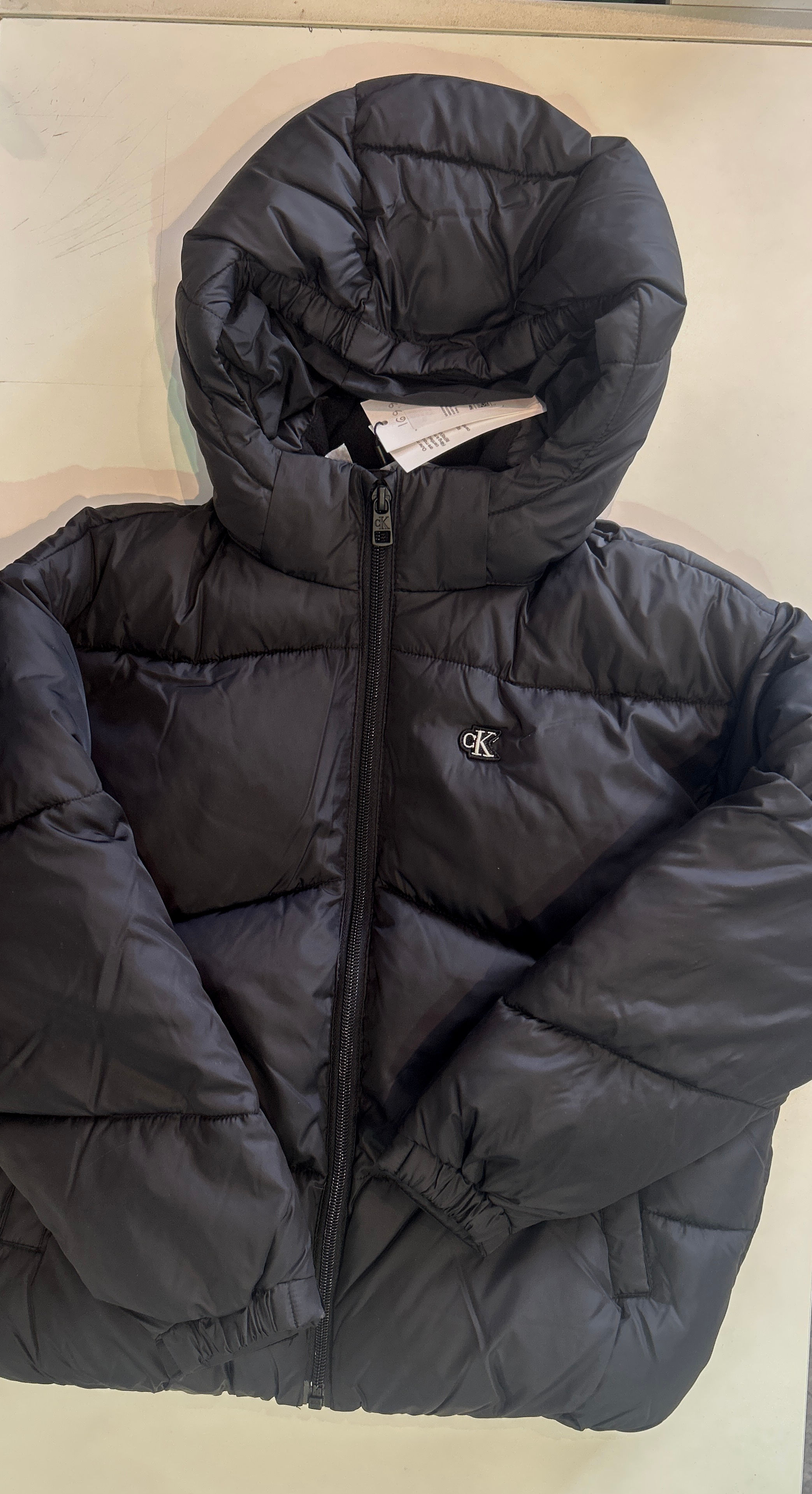 PIUMINO CORTO NERO CALVIN KLEIN