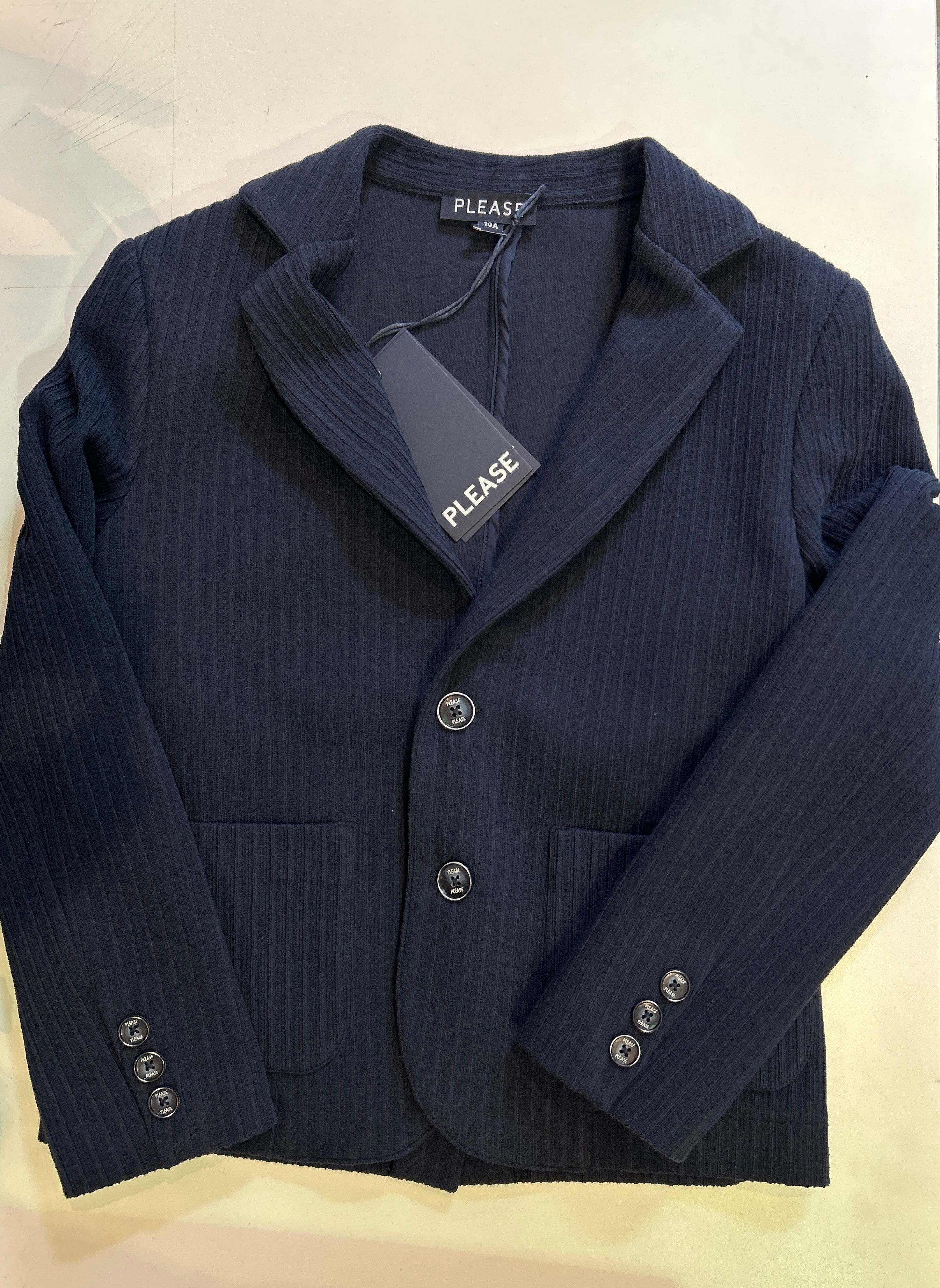 GIACCA COTONE BLU PLEASE