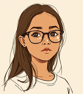 young girl with long hair brown skin with glasses .jpg