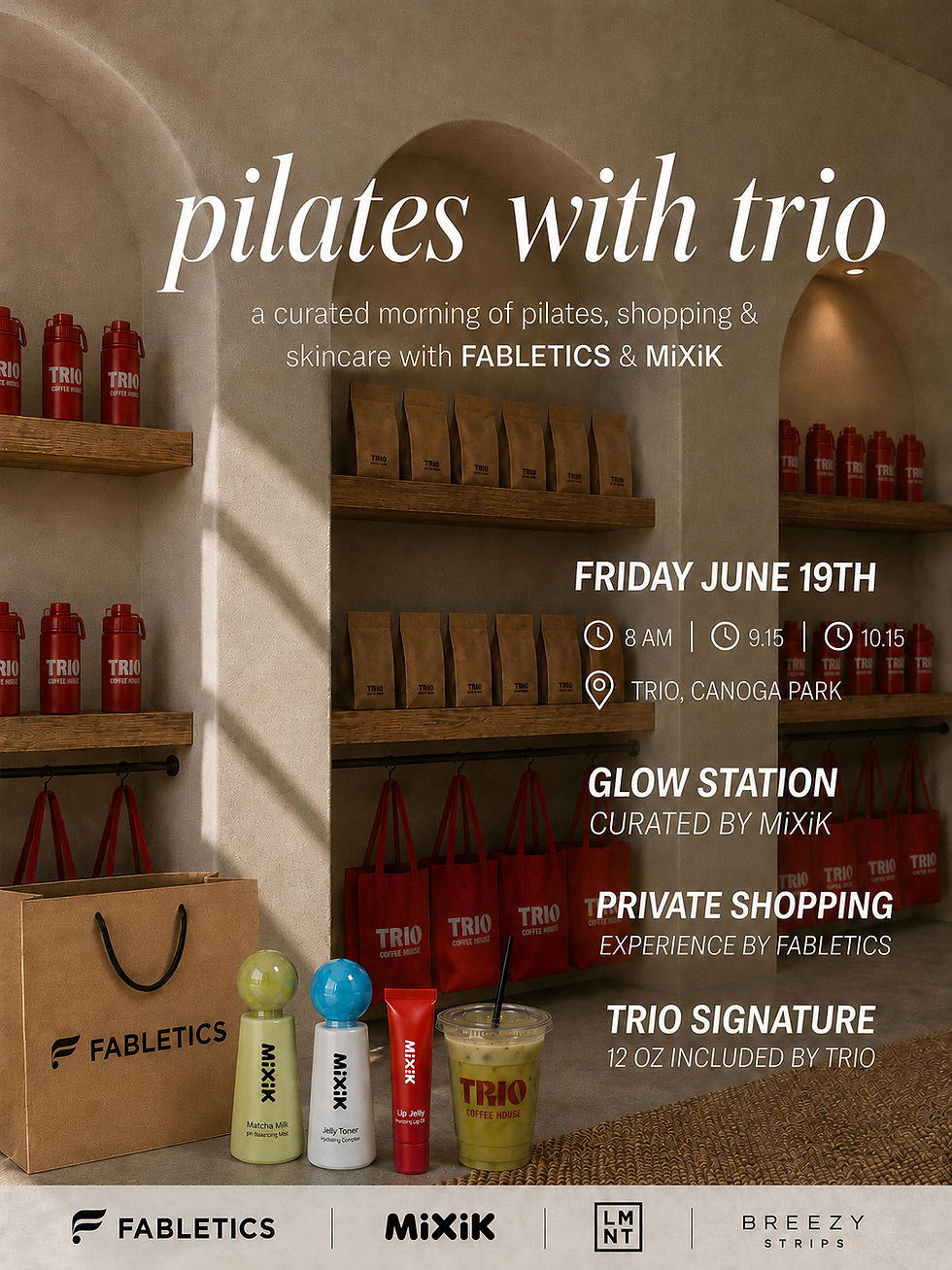 trio pilates class 8 am