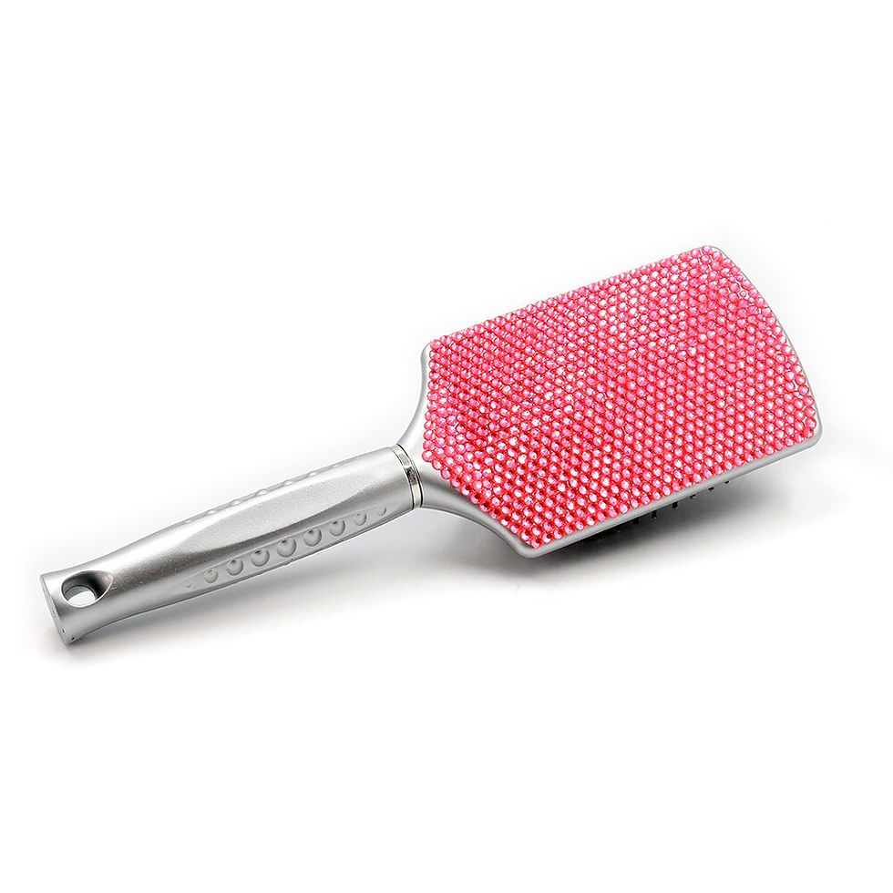Miniatura: Hair Brush with Bling Rhinestone Comb cepillo para cabello brosse 