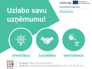 Iespēja pieteikties ESCALTECH projektam