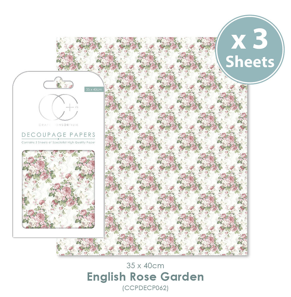 English Rose Garden - Decoupage Paper Set