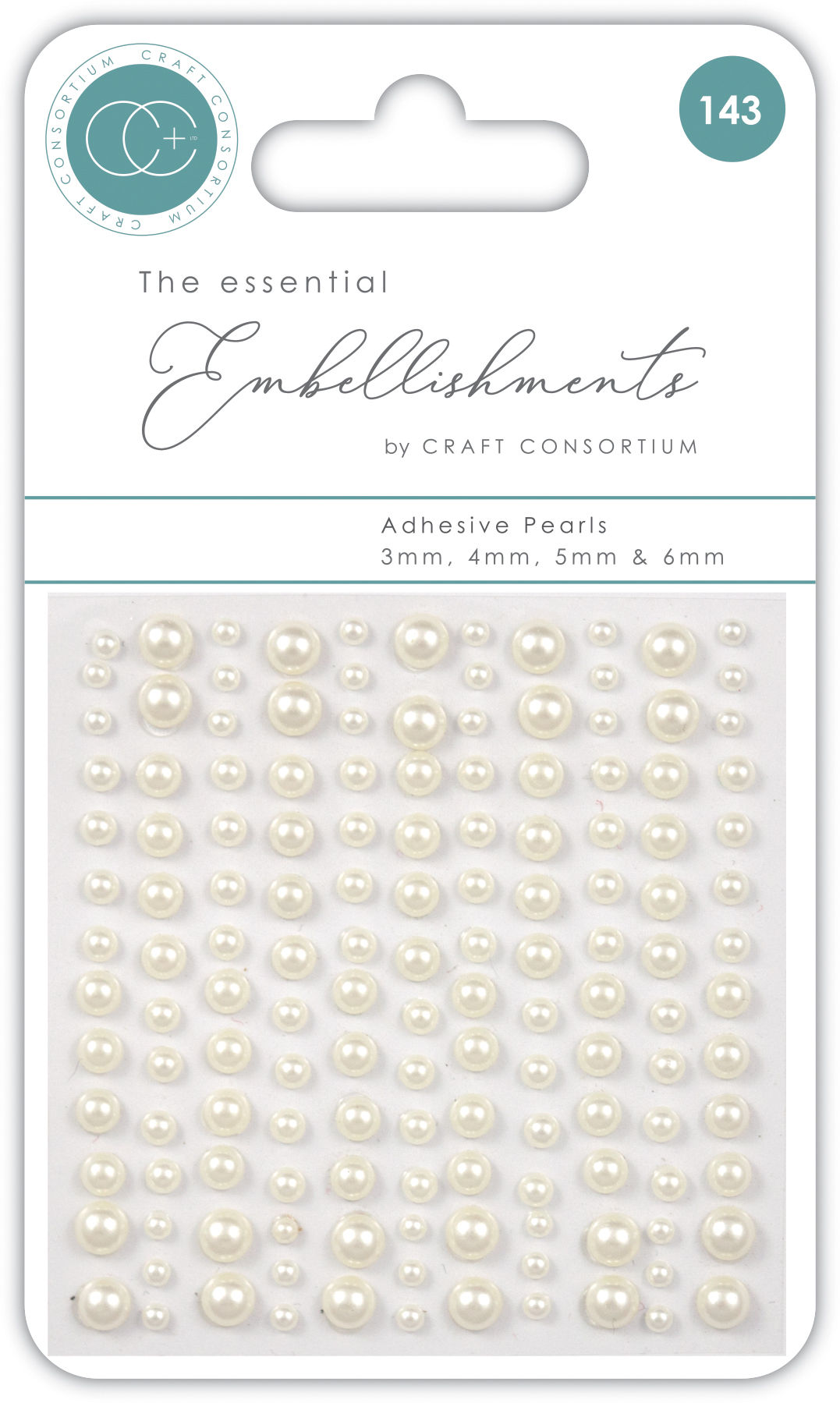 The Essential Embellishments - Adhesive Pearls - Natural