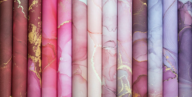 The Essential Craft Papers - 6x6 - Ink Drops - Rose
