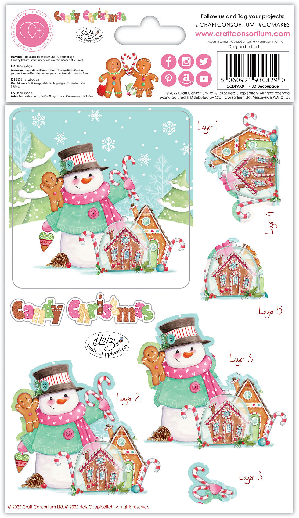 Thumbnail: Candy Christmas - 3D Decoupage Set