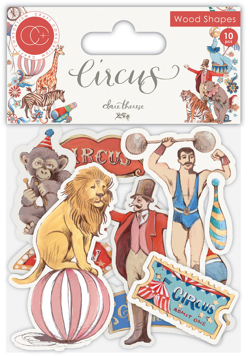 Thumbnail: Circus - Wooden Ephemera shapes