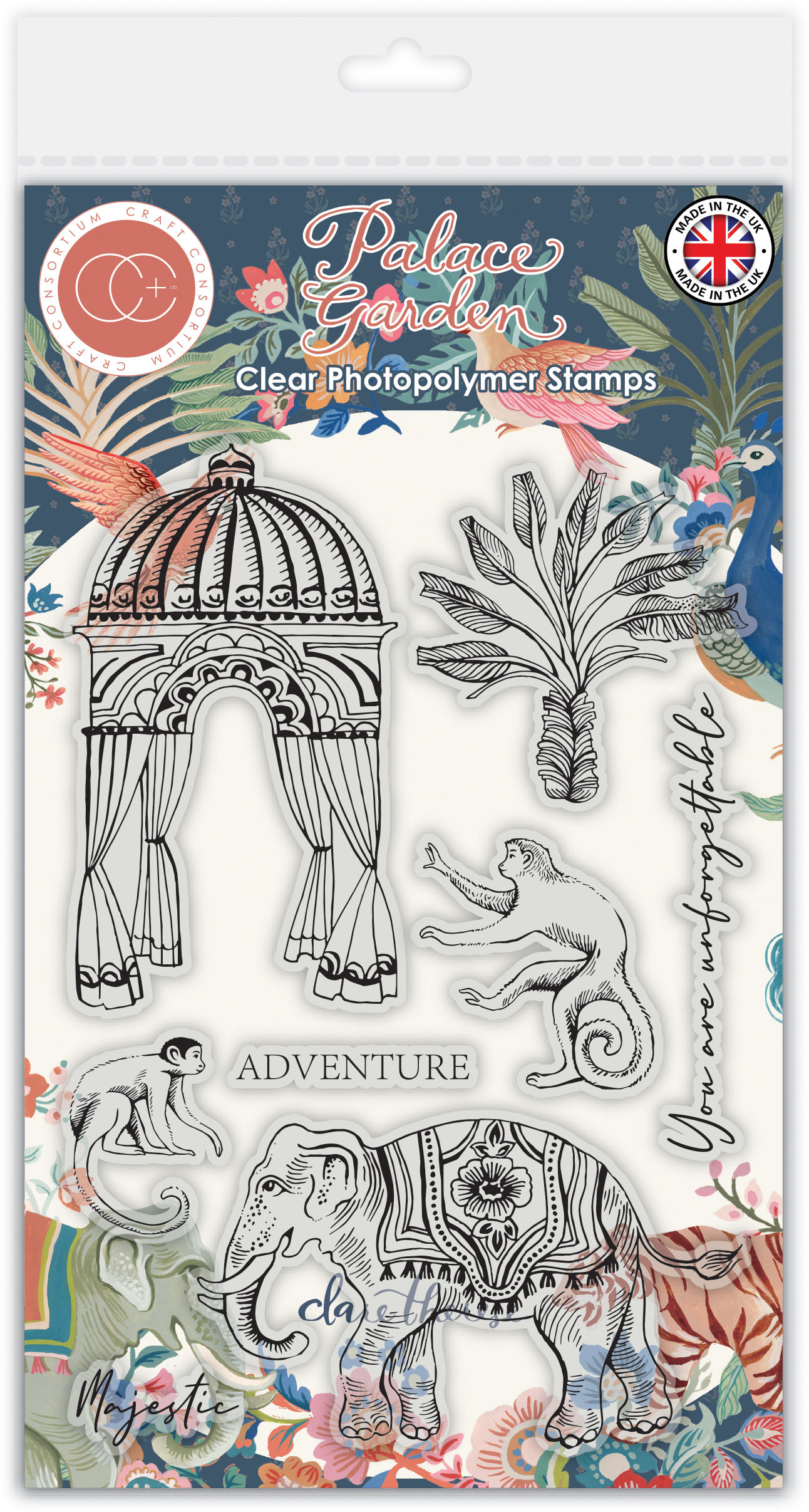 Designer Series - Photopolymer Stamp Set - Palace Garden - Majestic