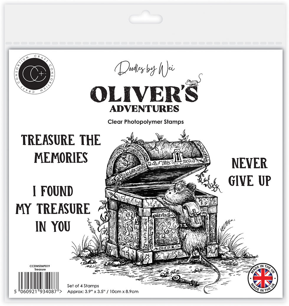 Thumbnail: Oliver's Adventures - Treasure - Clear Photopolymer Stamp Set
