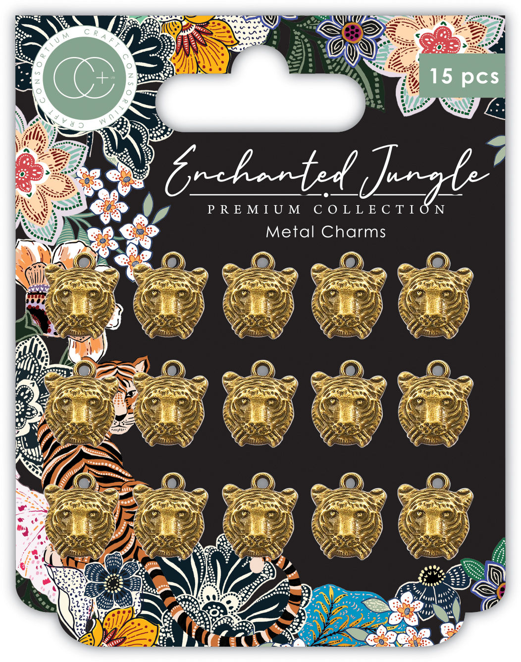 Enchanted Jungle - Tiger - Metal Charms