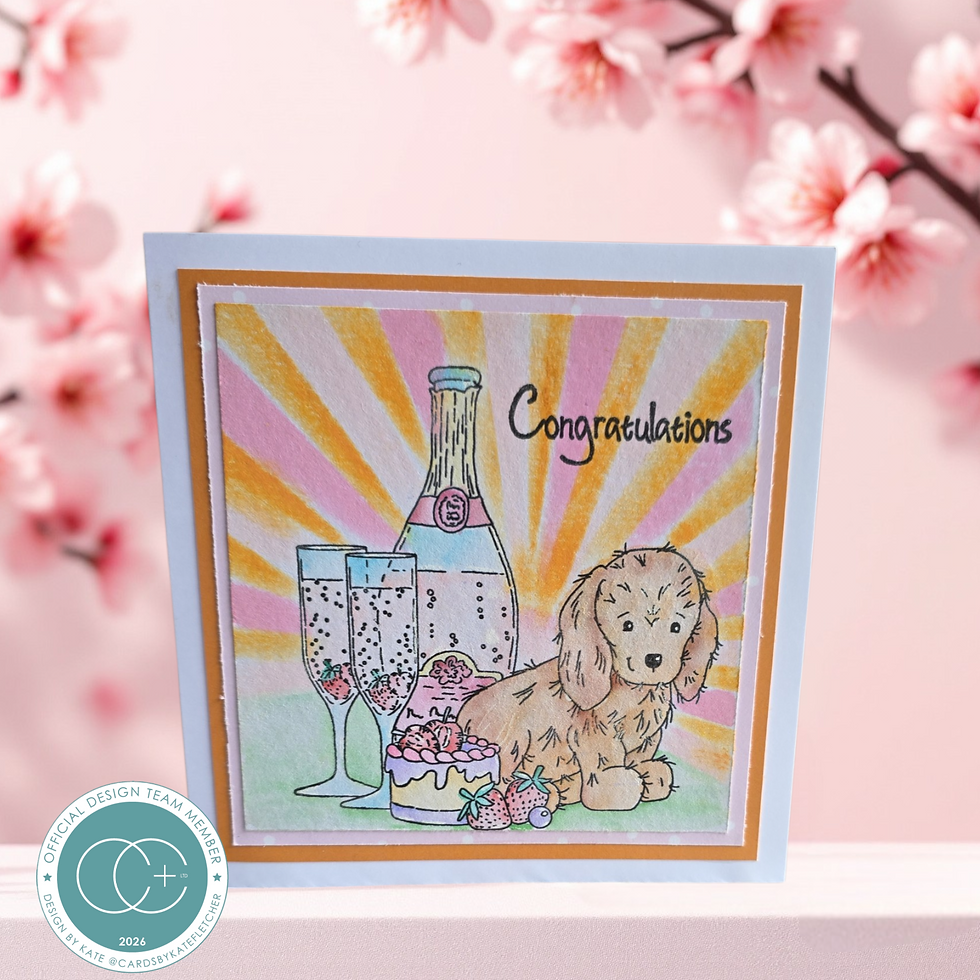 Thumbnail: Strawberry Tea - Celebrate - Clear Photopolymer Stamp Set