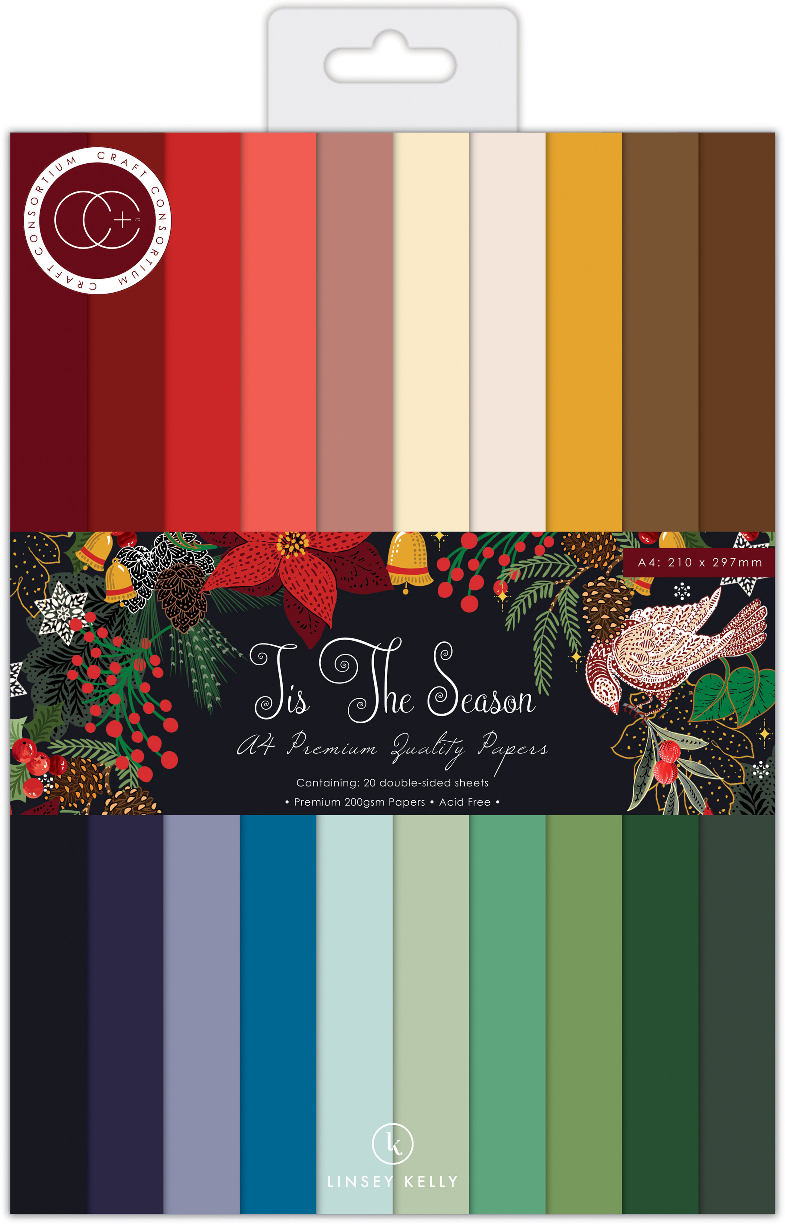 Tis The Season - A4 Premium Cardstock Paper Pad
