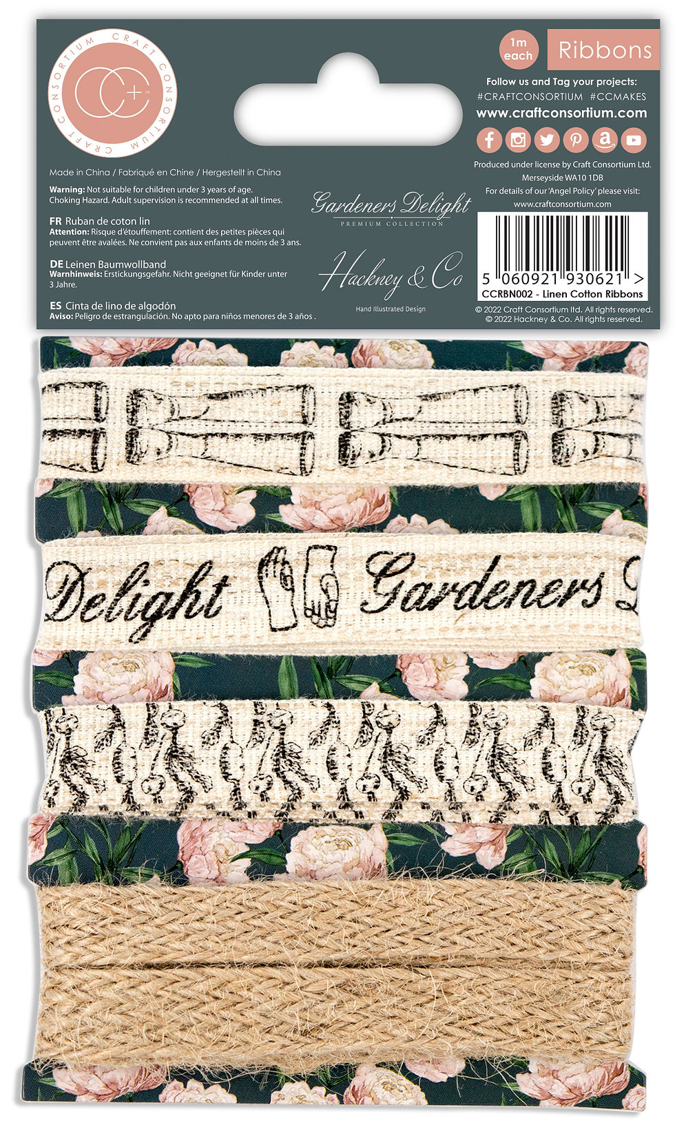 Thumbnail: Gardeners Delight - Linen Cotton Ribbons