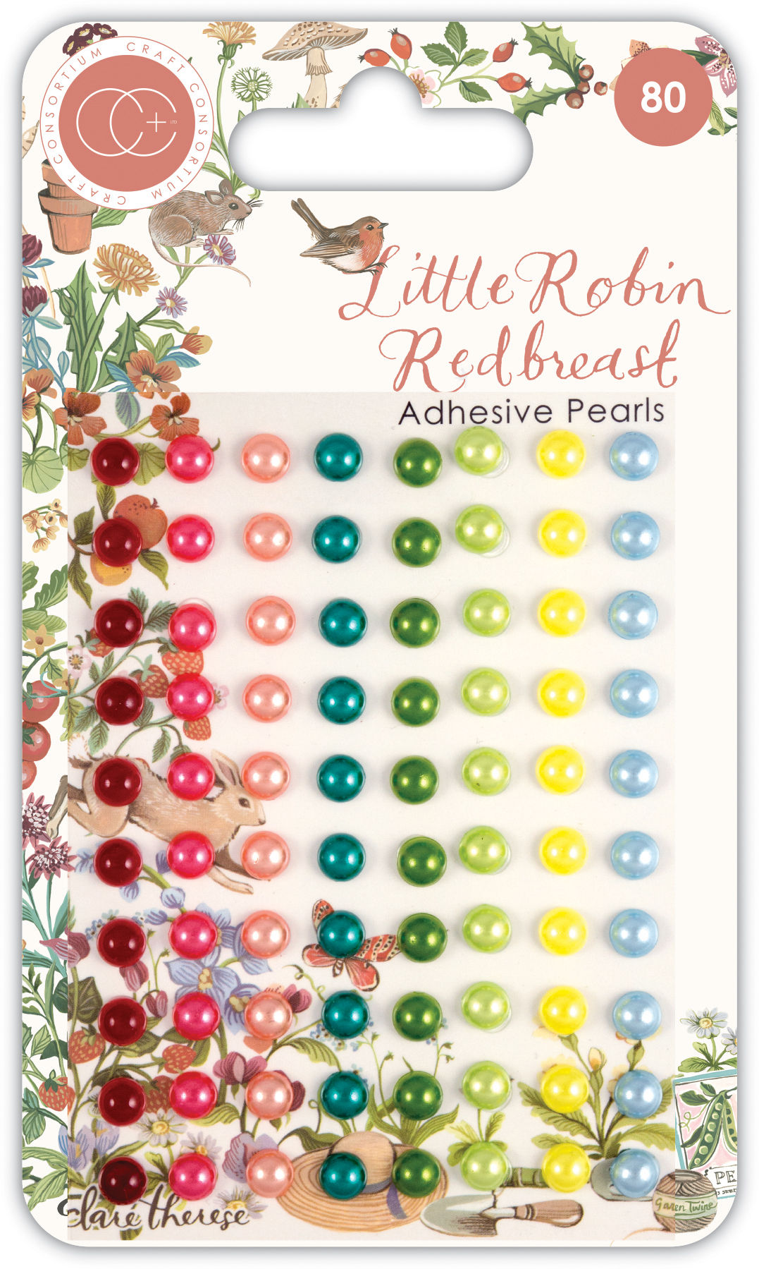 Little Robin Redbreast - Adhesive Pearls