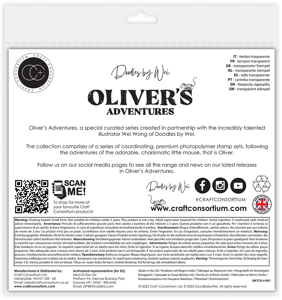 Thumbnail: Oliver's Adventures - Daisy - Clear Photopolymer Stamp Set
