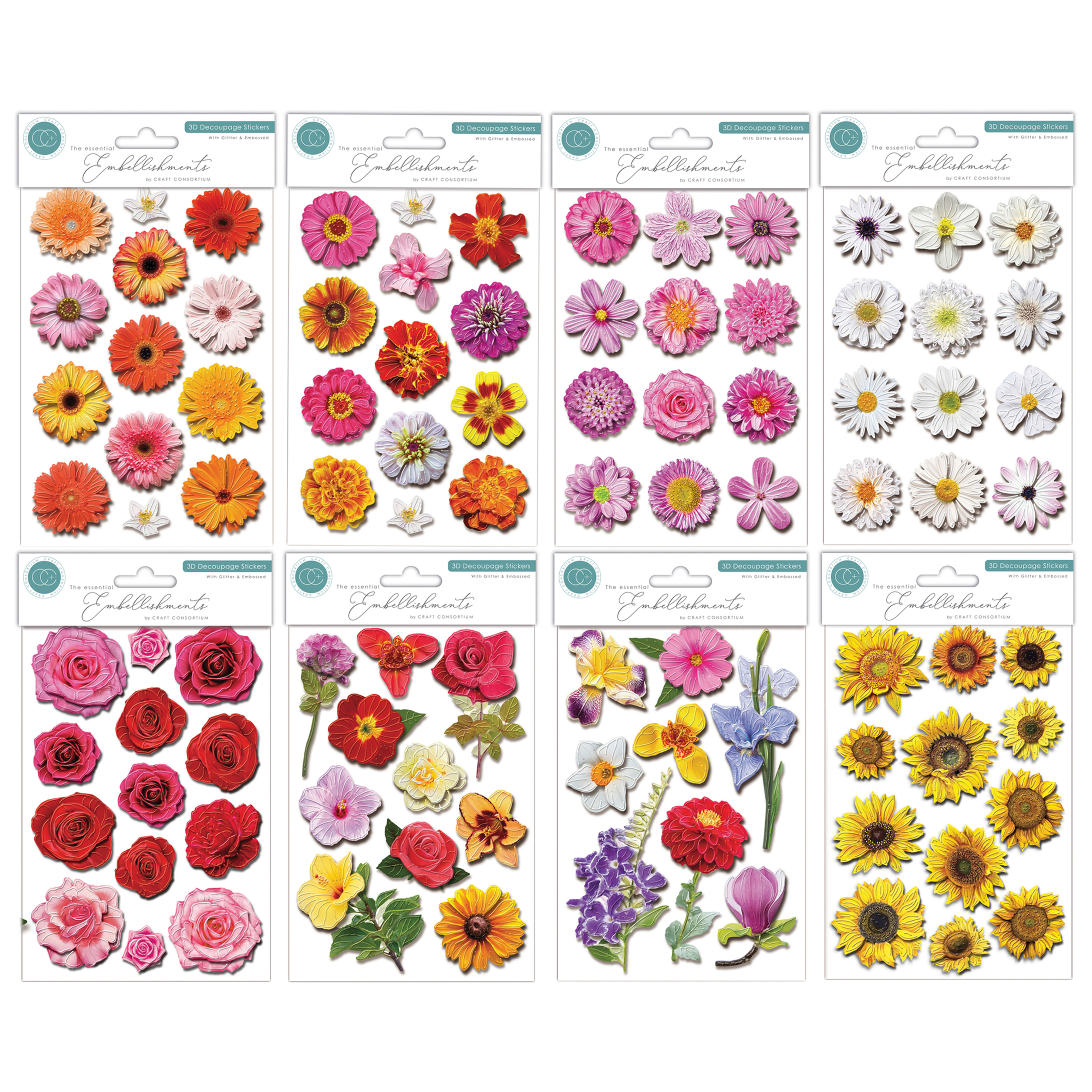 The Complete 3D Decoupage Wild Flowers Collection