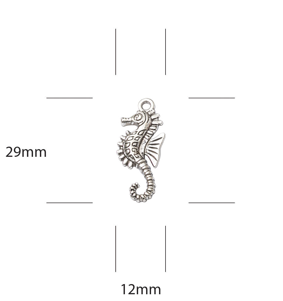 Thumbnail: Ocean Tale - Seahorse - Metal Charms