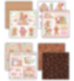 Thumbnail: Gingerbread Party - 8"x8" - Premium Paper Pad