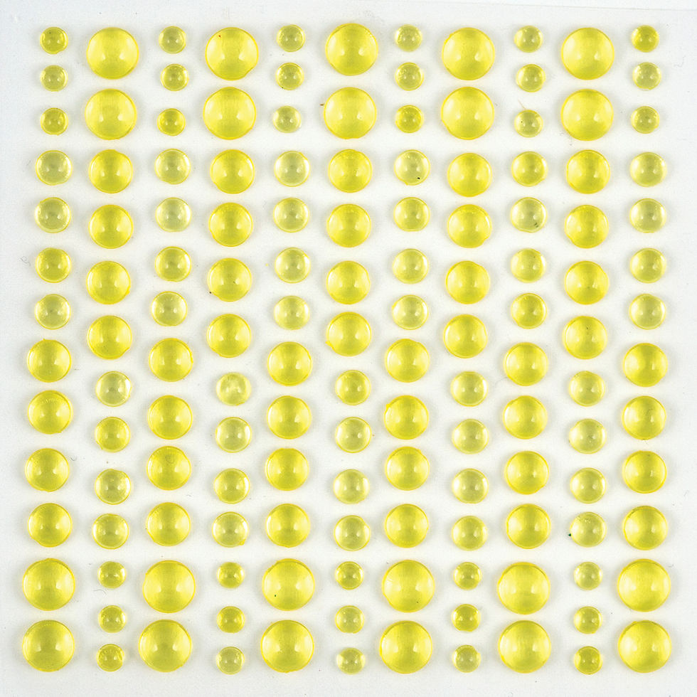 Thumbnail: The Essential Embellishments - Adhesive Dew Drops - Yellow