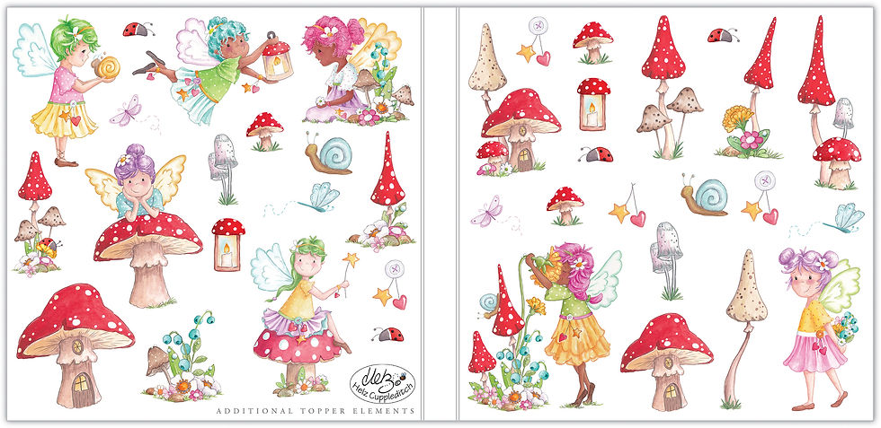 Thumbnail: Fiary Wishes - 6"x6" Premium Paper Pad