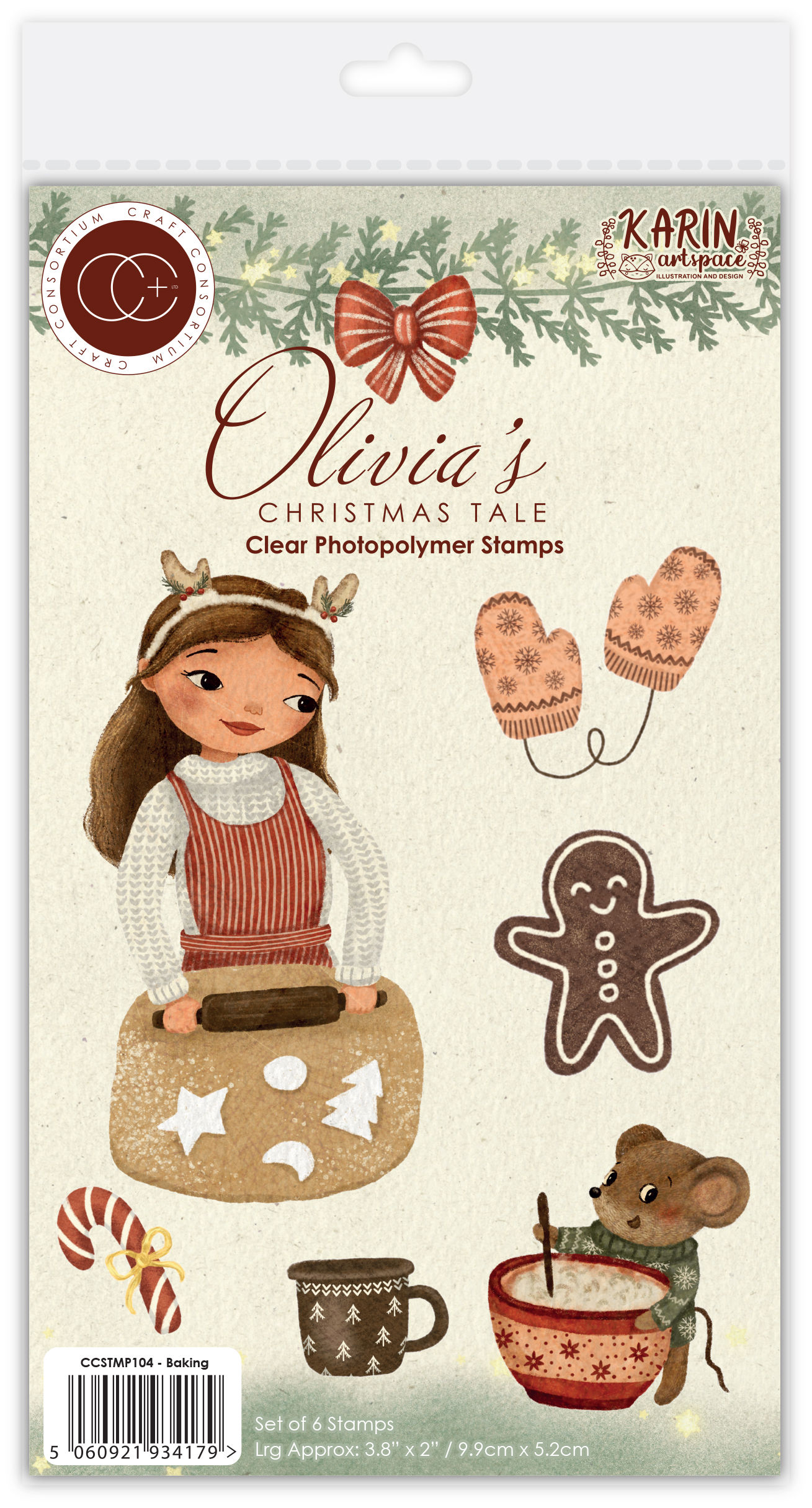 Olivia's Christmas Tale - Baking - Clear Photopolymer Stamp Set