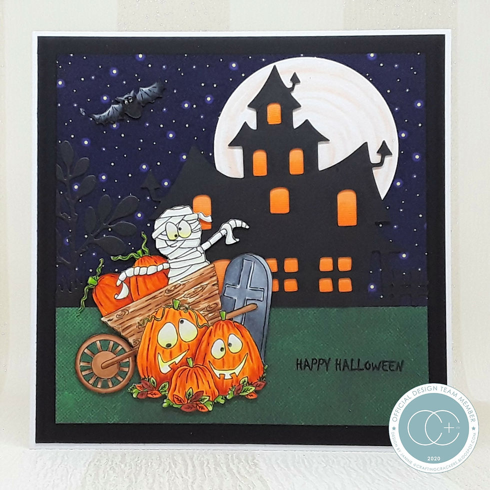 Thumbnail: Happy Haunting - Polymer Stamp Set - Pumpkins