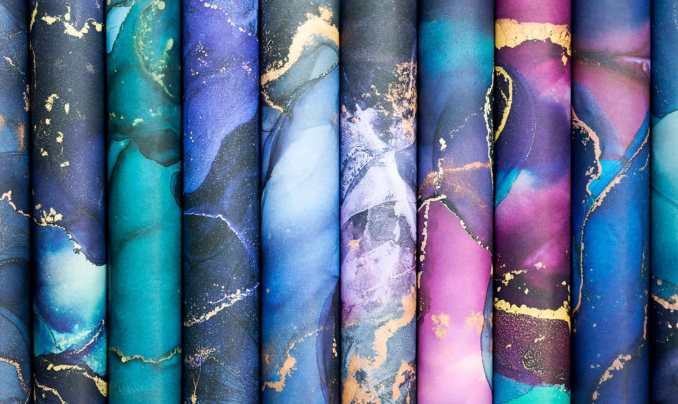 Thumbnail: The Essential Craft Papers - 8x8 - Ink Drops - Midnight