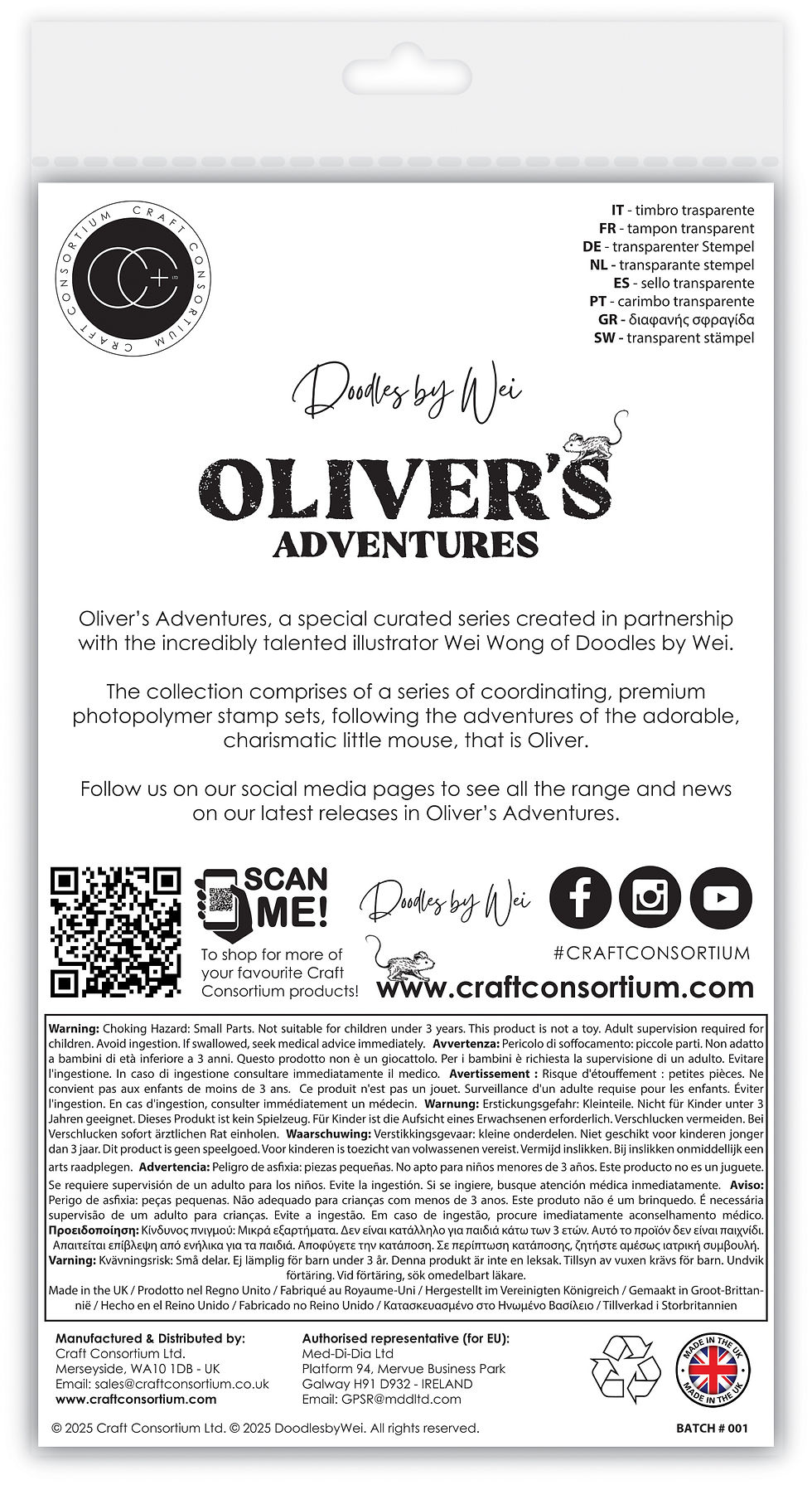 Thumbnail: Oliver's Adventures - Paradise - Clear Photopolymer Stamp Set