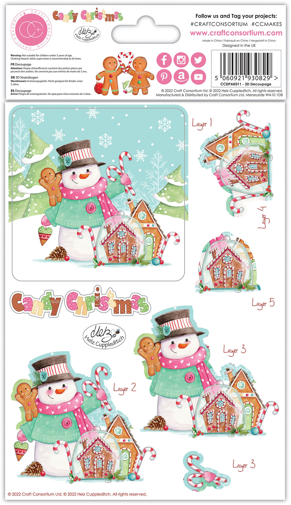 Thumbnail: Candy Christmas - 3D Decoupage Set