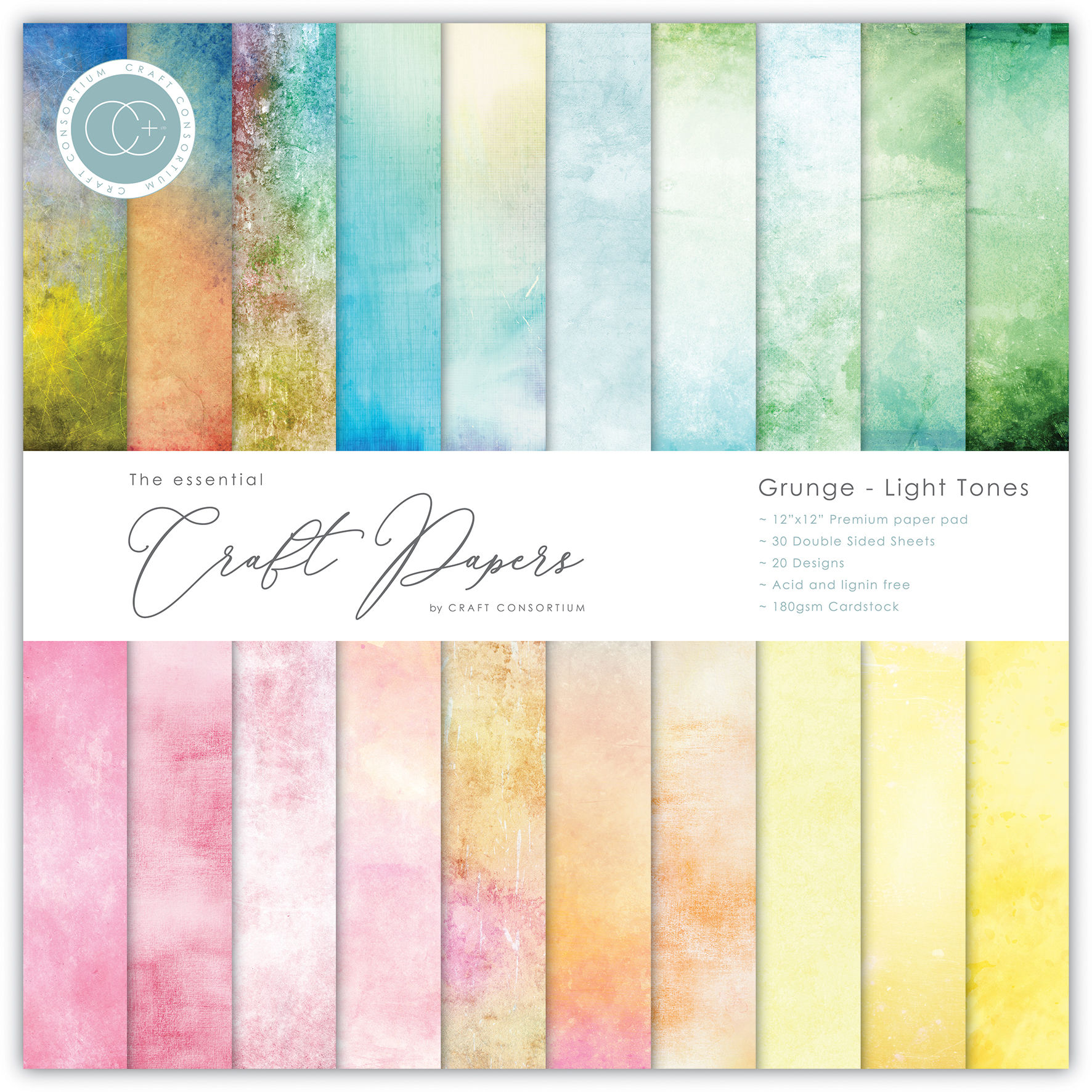 The Essential Craft Papers - Grunge - Light Tones