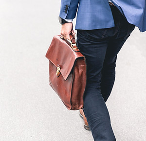 Man Walking Briefcase