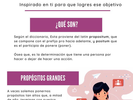 NEWS LETTER: ¿Por qué no logro mis propósitos?