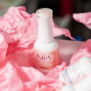 coleccion de esmaltes base rubber de Inka Nails