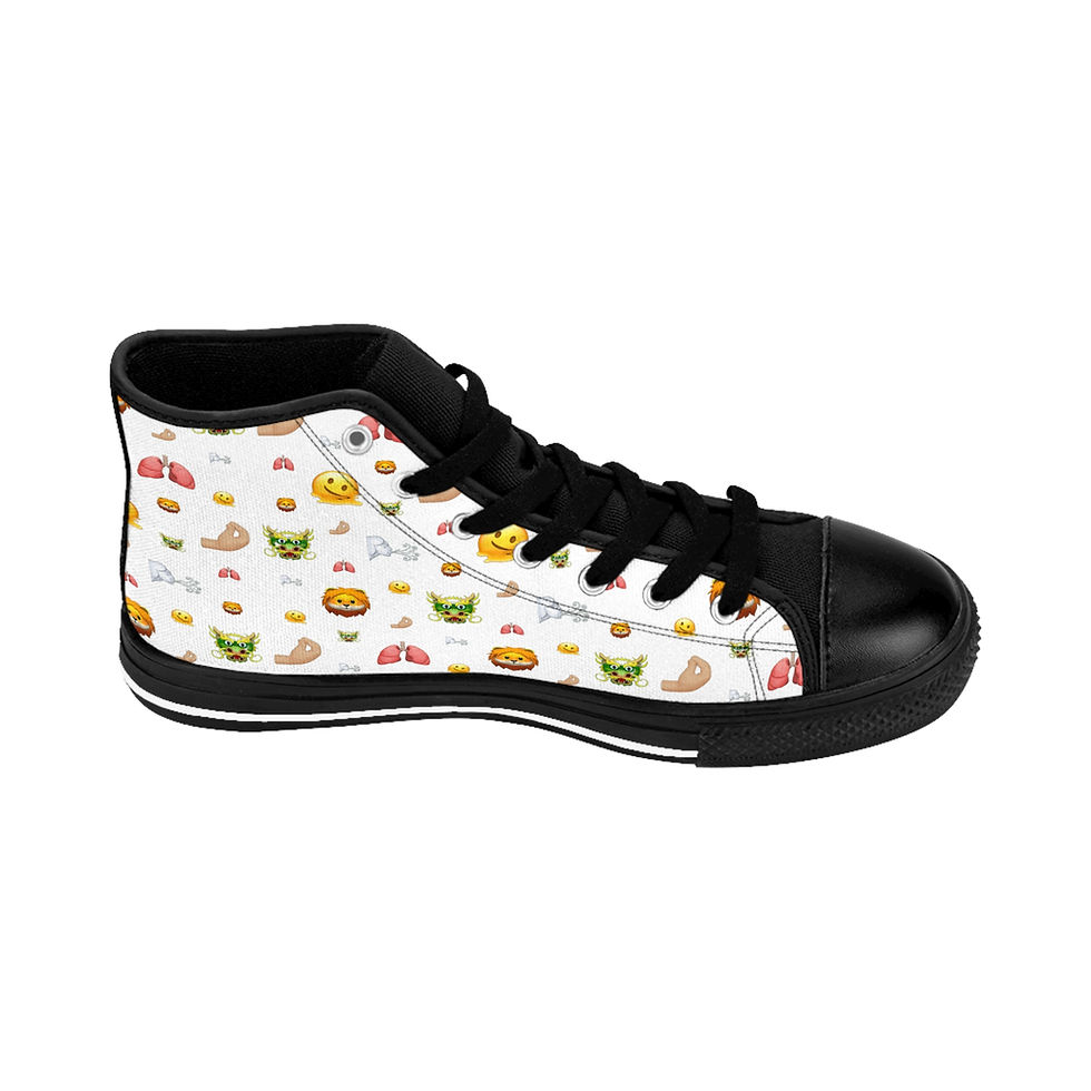 Thumbnail: All White "Made You Look" Men's High Top Sneakers