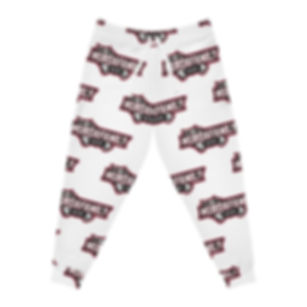 All White MurdaFamilyLLC Unisex Atgletic Joggers